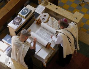 A Torah scroll is traditionally read every Sabbath in Synagogues.