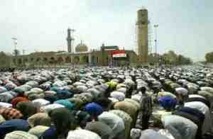 Sunni and Shia Muslims praying together in Iraq. Can you distinguish between the two?